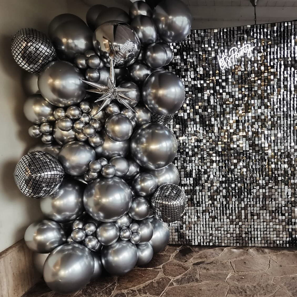 Latex Balloons 48cm Shiny Silver GB150.89