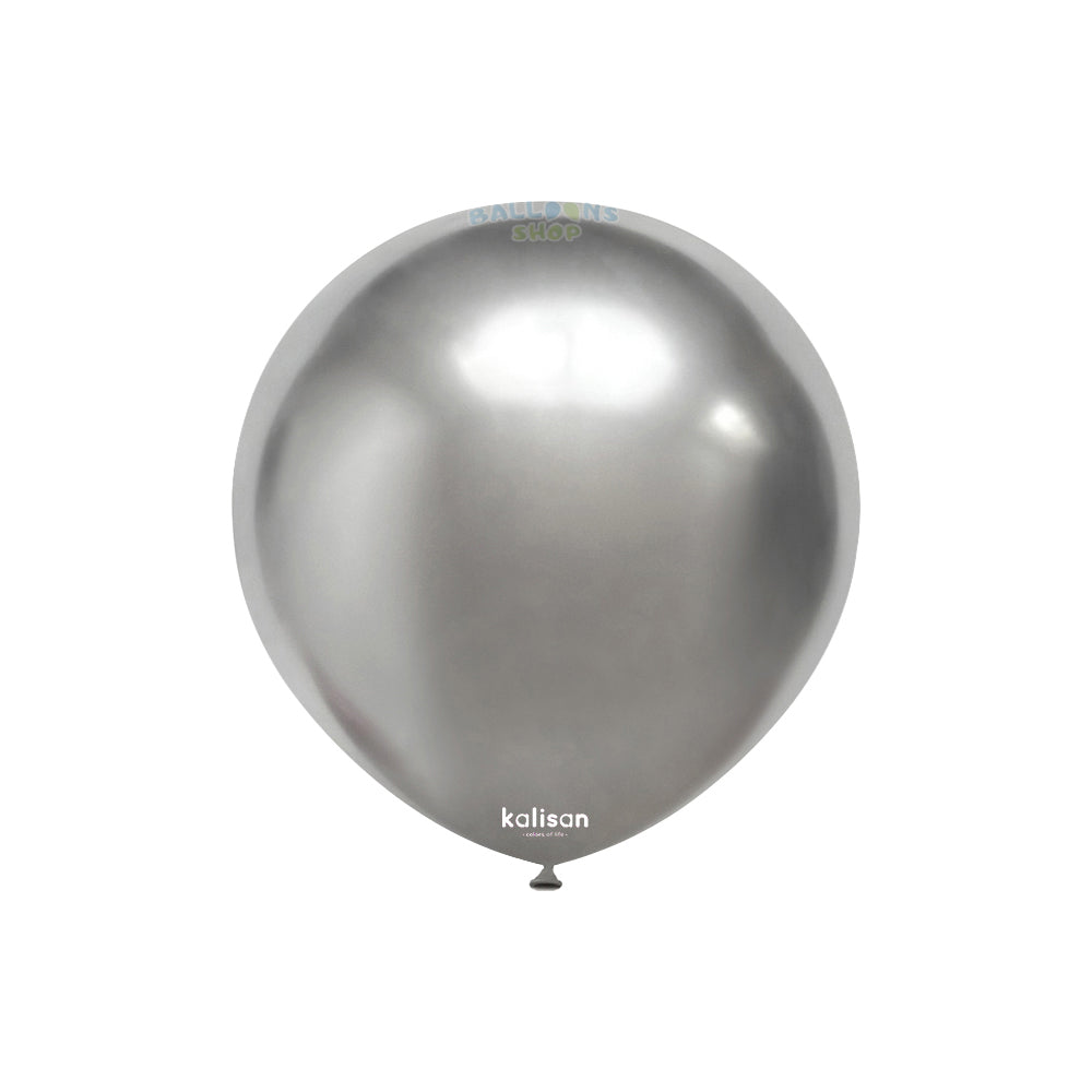 Latex Balloons 13cm Silver Mirror Kalisan 5002