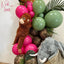 Latex Balloons 30cm Safari Snake N - Chocolate Brown (Print: Gold)