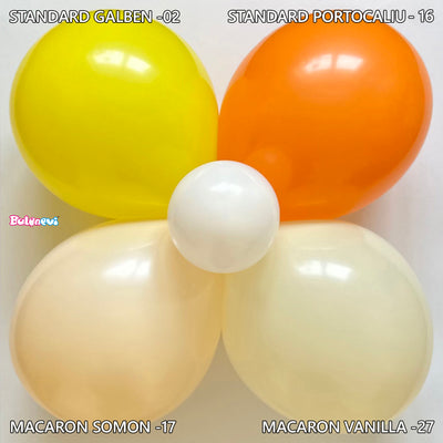Baloane latex 13cm Macaron Somon -17