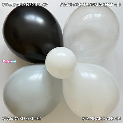 Baloane latex 30cm Standard Transparent -00