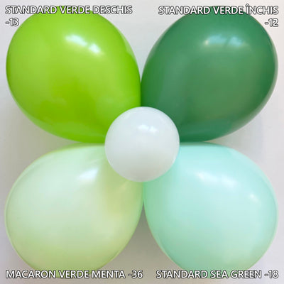 30cm Macaron Mint Green Latex Balloons -36