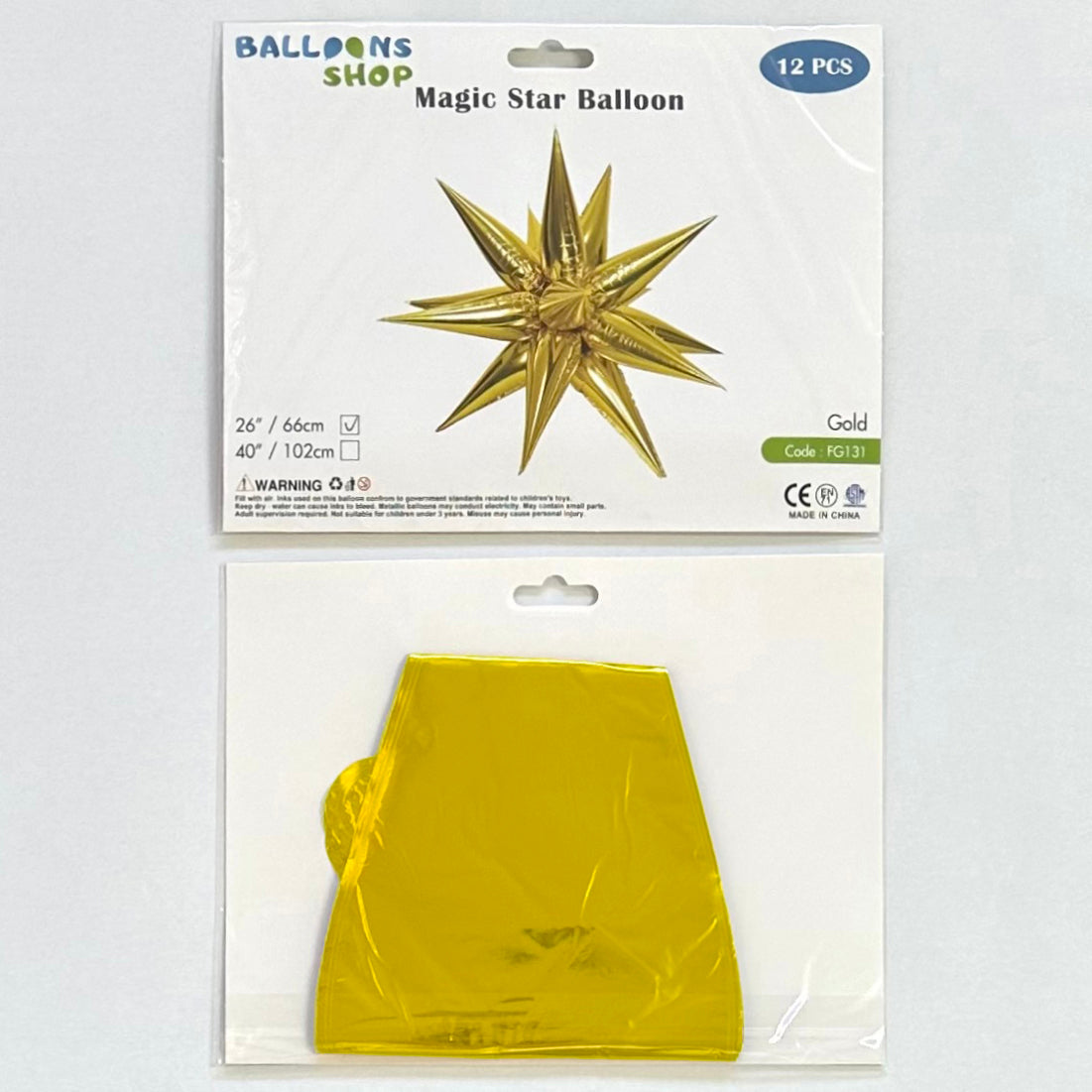 Balon Folie Stea Magica Gold 66cm