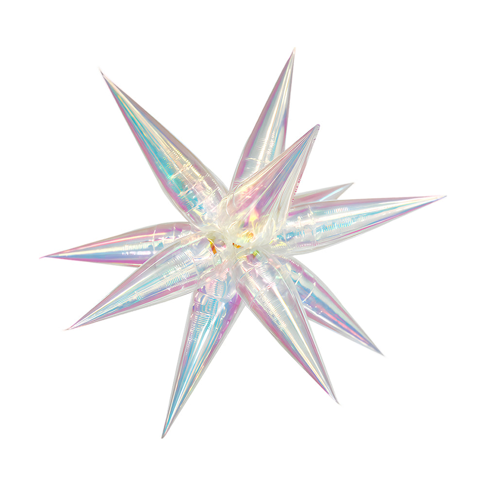 Iridescent Magical Star Foil Balloon 66cm