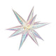 Iridescent Magical Star Foil Balloon 66cm