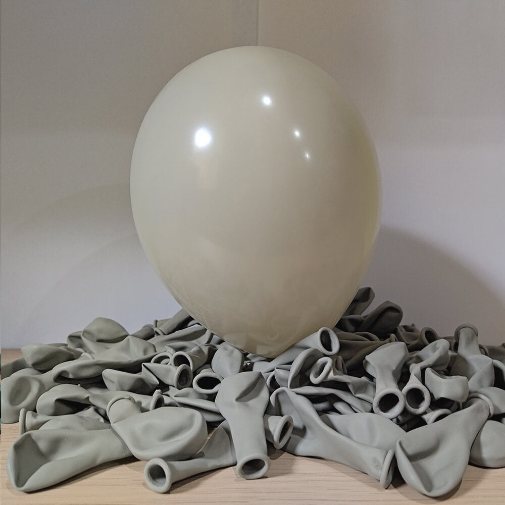 Balloons latex 13cm Stone Grey Retro Kalisan 8010