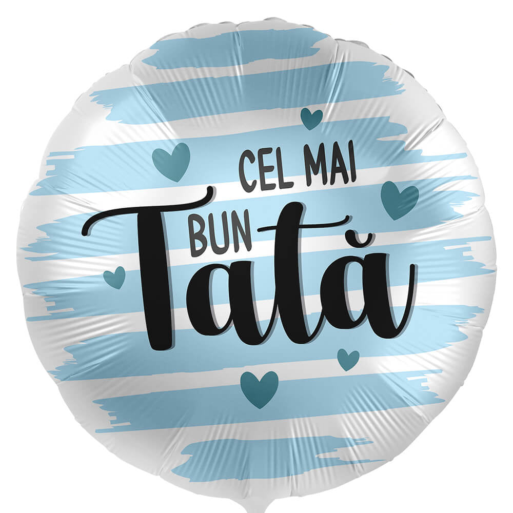 Balon Folie Cel mai bun Tata! Inimioare 43cm