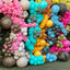 30cm Latex Balloons Safari Tiger N - Chocolate Brown (Print: Gold)