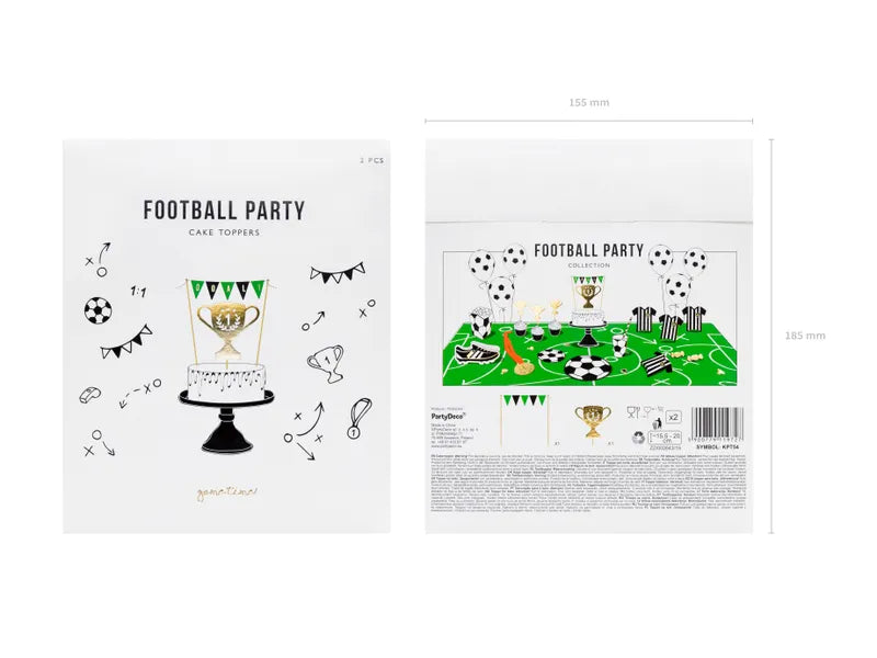 Mix Decoratiuni pentru Tort Fotbal 15.5-20cm