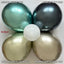 Baloane latex 30cm Mirror Verde Kalisan 5006