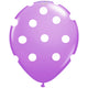 Latex Balloons 26cm LILAC with Polka Dots - G90DOTS.49