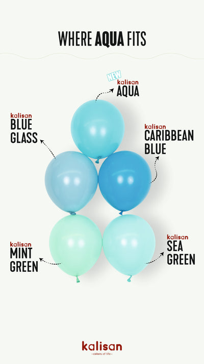 Balon Jumbo Latex 45cm Aqua Standard 2357