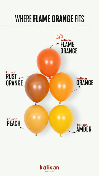 Balon Jumbo Latex 60cm Flame Orange Standard 2358