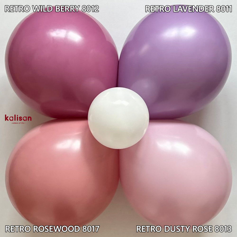 Baloane latex 30cm Rosewood Retro Kalisan 8017