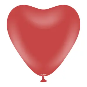 SET 25 Baloane latex Inima 30cm Standard Deep Red 2352