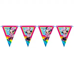 Banner Petrecere Stegulete Minnie Rainbow Makes Me Smile