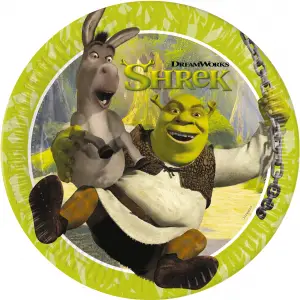Set 8 Farfurii Petrecere 23cm Shrek