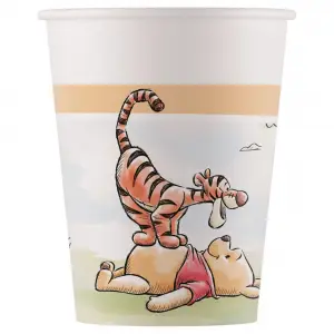 Set 8 Pahare Petrecere Carton 200ml Winnie Loves Nature
